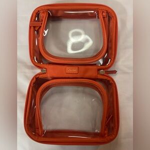 Calpak Cosmetic Case Small *Papaya* Orange - perfect for fall! 🍁🍂